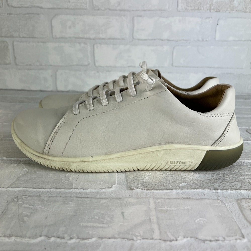 Keen KNX Leather Sneakers Womens 11 White Minimalist No Tie Lace Casual Neutral - Picture 3 of 14